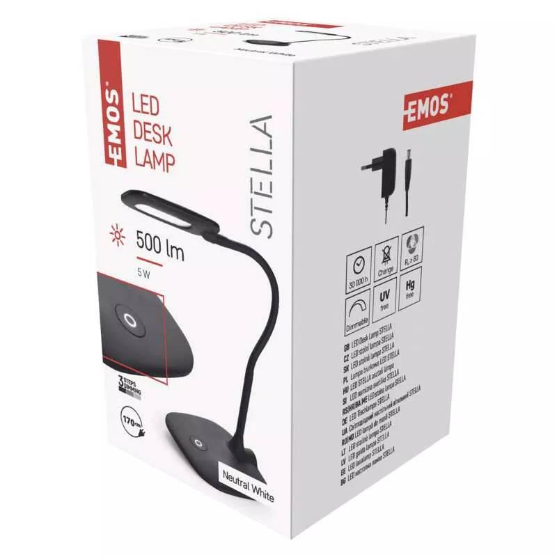 Stolní LED lampička EMOS STELLA černá
