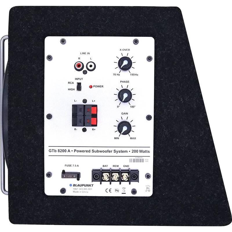 Subwoofer Blaupunkt GTb 8200A černá barva