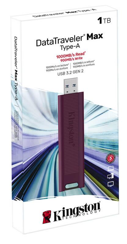 USB Flash Kingston DataTraveler Max 1TB červený