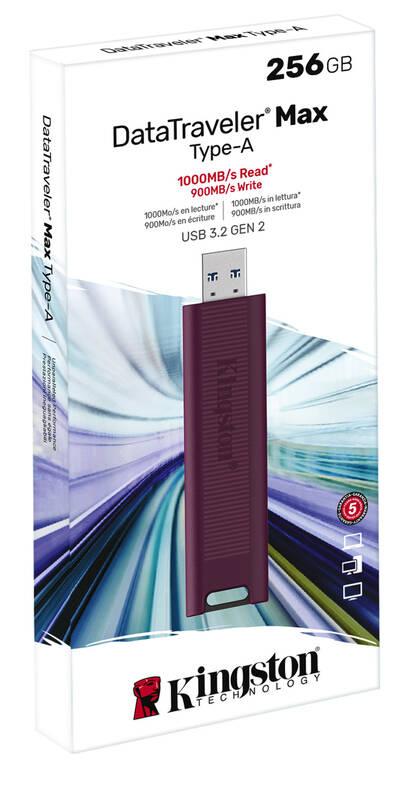 USB Flash Kingston DataTraveler Max 256GB červený