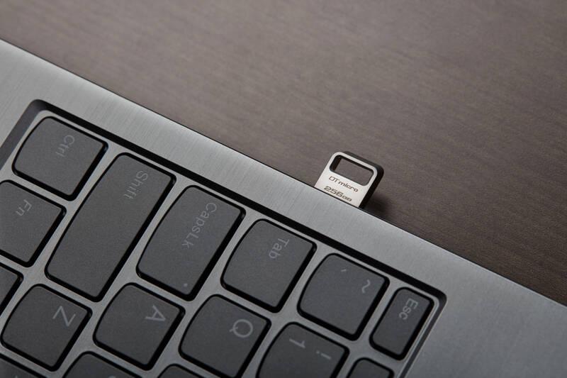 USB Flash Kingston DataTraveler Micro Metal 128GB stříbrný