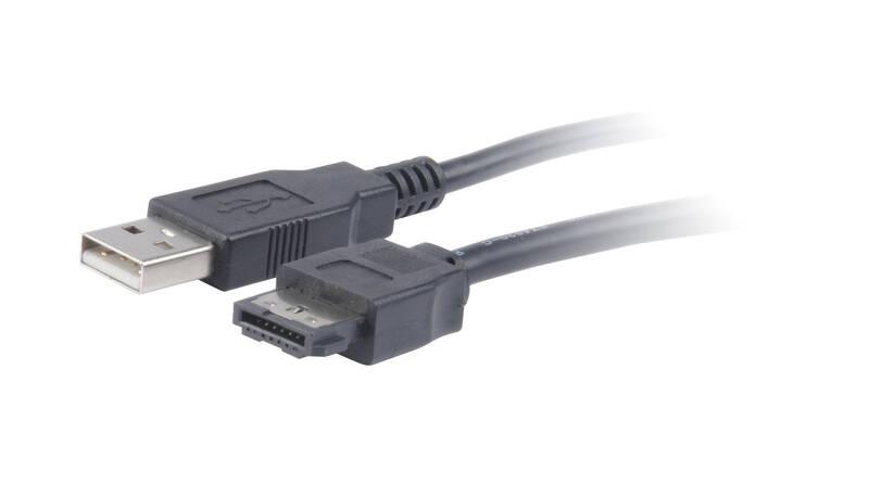 Adaptér akasa Flexstor ESATA, 2,5" SATA HDD SSD na E-SATA, 40cm černá