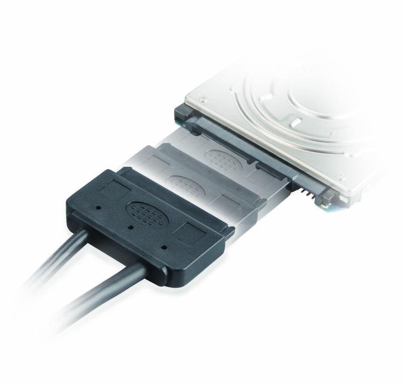 Adaptér akasa Flexstor ESATA, 2,5" SATA HDD SSD na E-SATA, 40cm černá