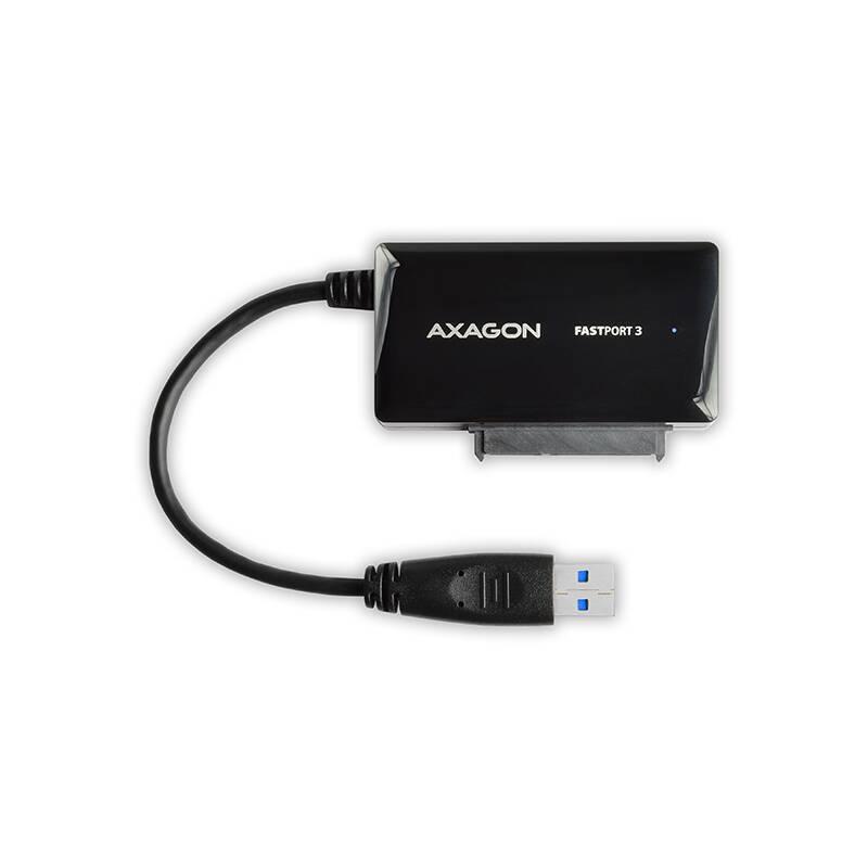 Adaptér Axagon USB3.0 - SATA 6G HDD FASTport3 vč. Napáječe černý, Adaptér, Axagon, USB3.0, SATA, 6G, HDD, FASTport3, vč., Napáječe, černý