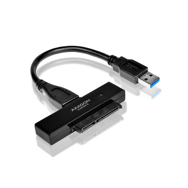 Adaptér Axagon USB3.0 - SATA 6G UASP HDD SSD vč. 2.5" pouzdra černý