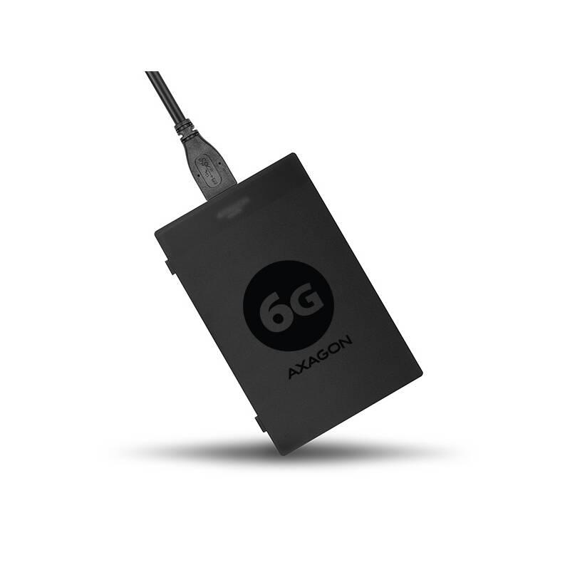 Adaptér Axagon USB3.0 - SATA 6G UASP HDD SSD vč. 2.5" pouzdra černý