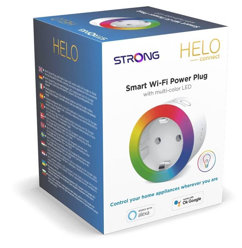 Chytrá zásuvka Strong Helo-PLIGHT-EU, WiFi bílá