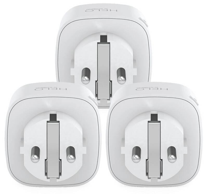Chytrá zásuvka Strong Helo-PLUG-TRIPLE-EU, WiFi, 3 ks bílá