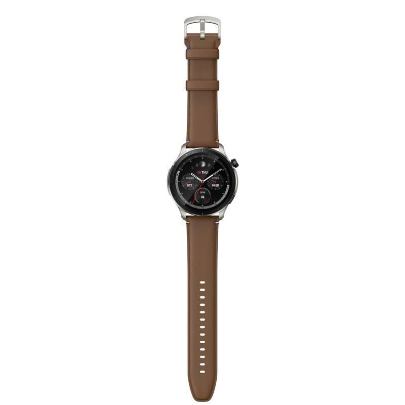 Chytré hodinky Amazfit GTR 4 - Vintage Brown Leather
