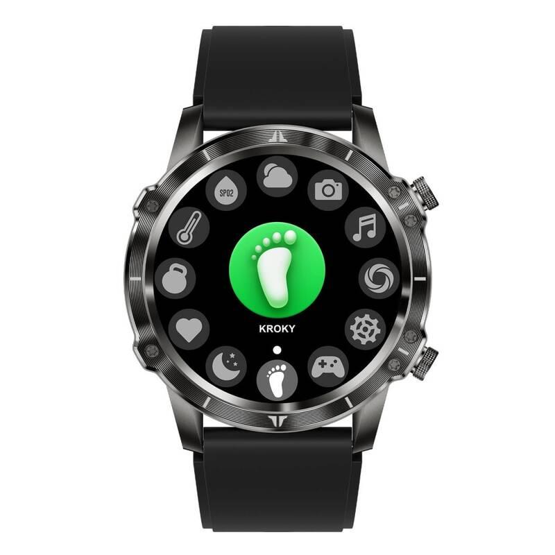 Chytré hodinky Carneo Adventure HR černé