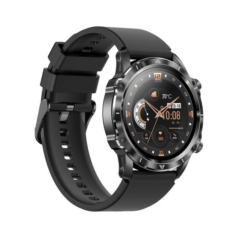 Chytré hodinky Carneo Adventure HR černé, Chytré, hodinky, Carneo, Adventure, HR, černé