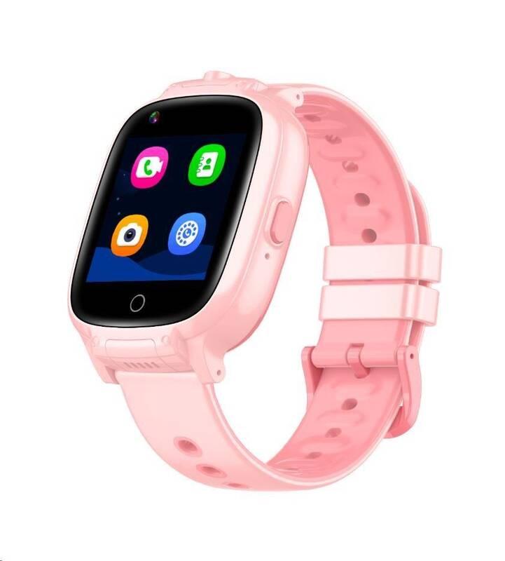 Chytré hodinky Garett Kids Twin 4G růžové