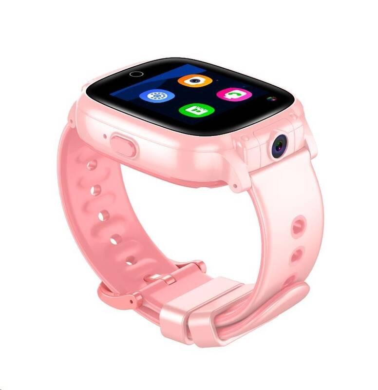 Chytré hodinky Garett Kids Twin 4G růžové