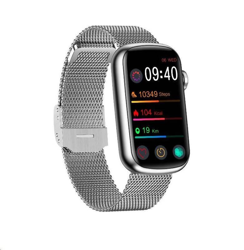 Chytré hodinky Garett Wave RT stříbrné