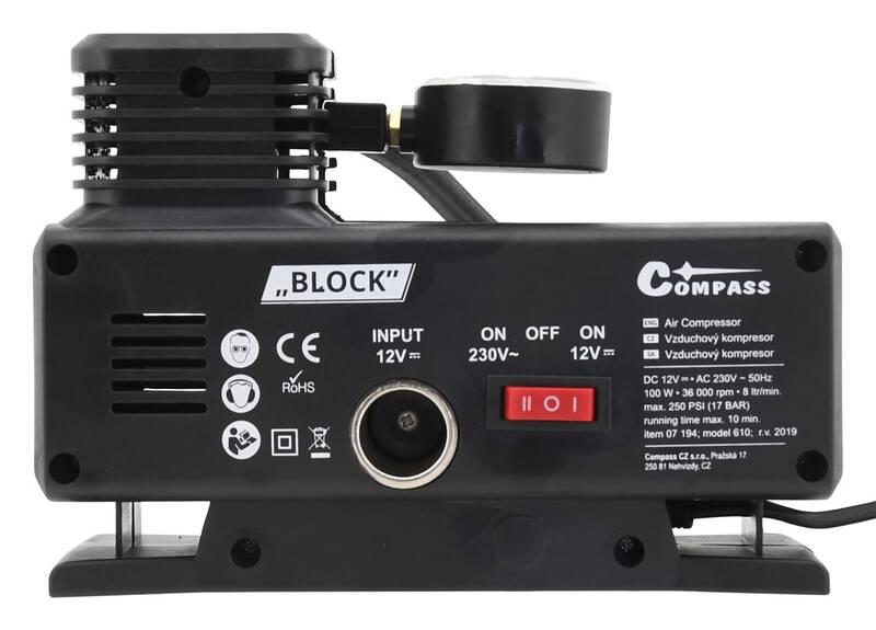 Kompresor Compass 07194 12 230V BLOCK TÜV GS