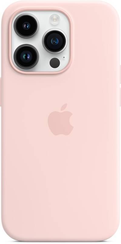 Kryt na mobil Apple Silicone Case s MagSafe pro iPhone 14 Pro - křídově růžový