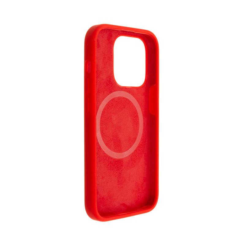 Kryt na mobil FIXED MagFlow s podporou MagSafe na Apple iPhone 14 Pro červený