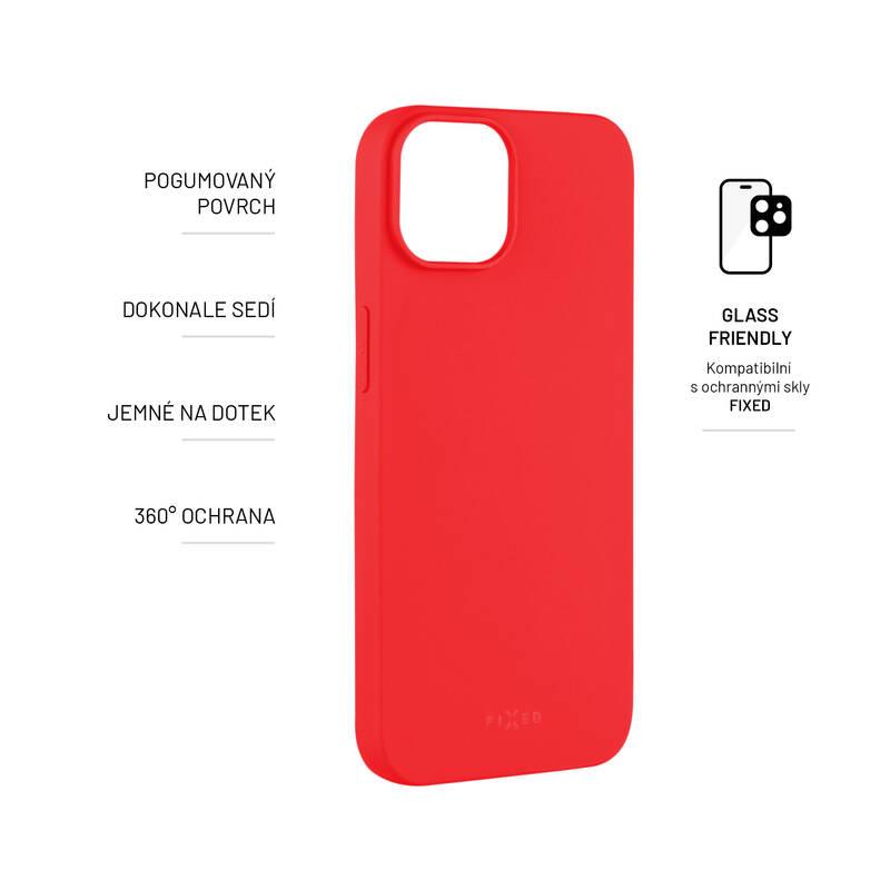 Kryt na mobil FIXED Story na Apple iPhone 14 červený