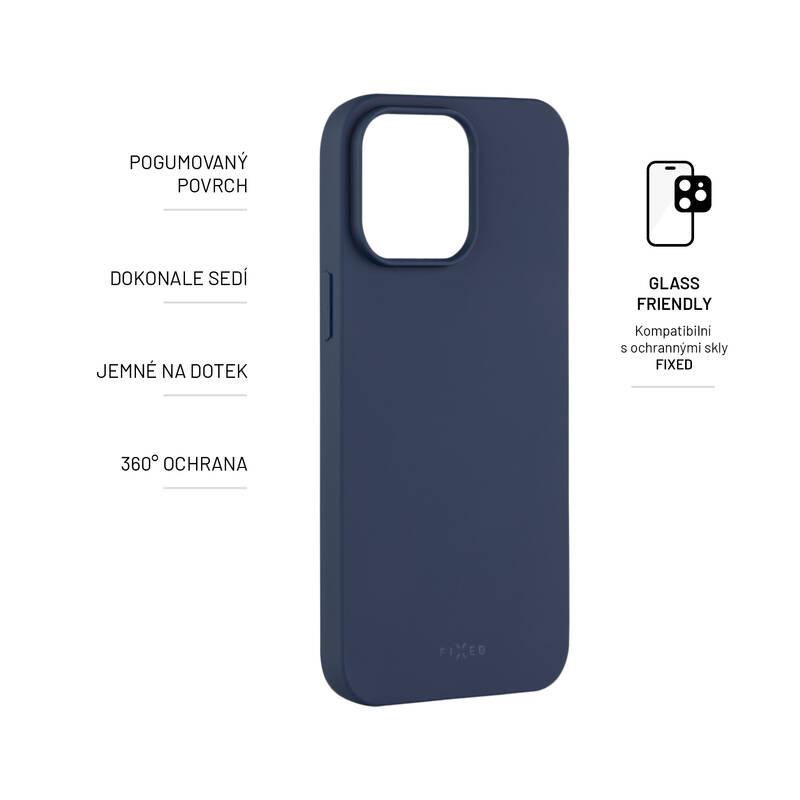 Kryt na mobil FIXED Story na Apple iPhone 14 Pro Max modrý