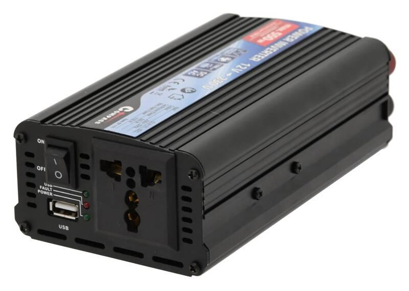 Měnič napětí Compass 07111 12 230V 550W USB