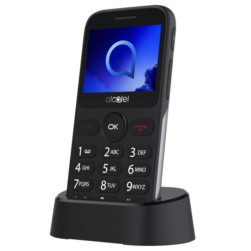 Mobilní telefon ALCATEL 2020 stříbrný