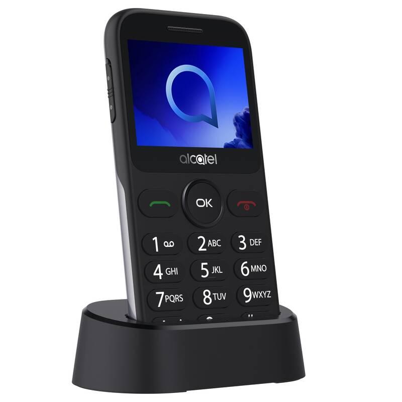 Mobilní telefon ALCATEL 2020 stříbrný