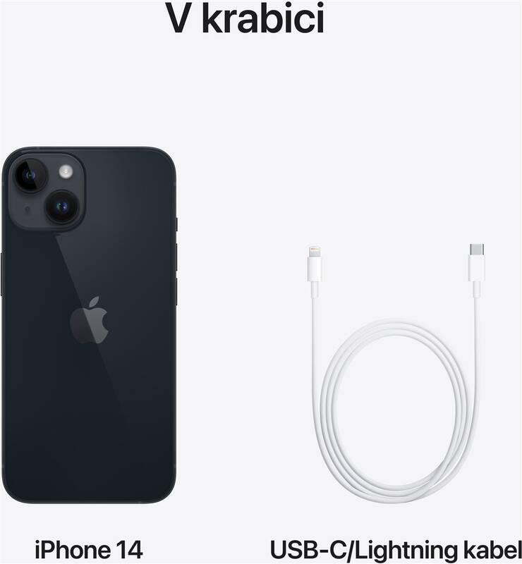Mobilní telefon Apple iPhone 14 128GB Midnight