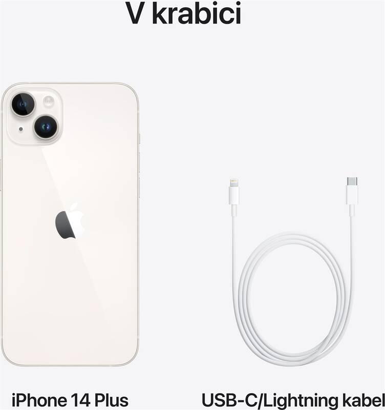 Mobilní telefon Apple iPhone 14 Plus 512GB Starlight
