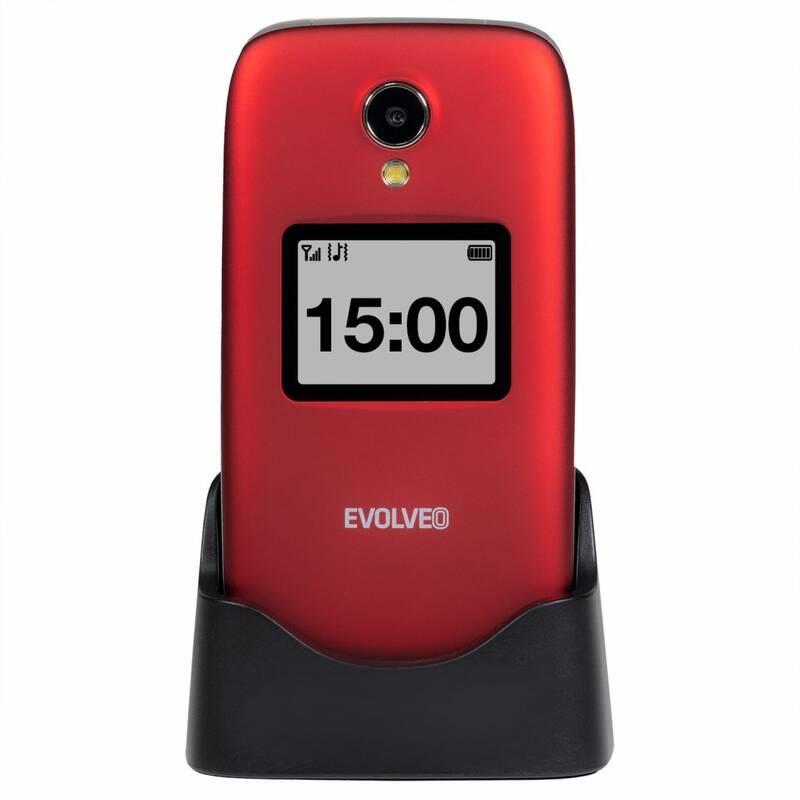 Mobilní telefon Evolveo EasyPhone FP červený