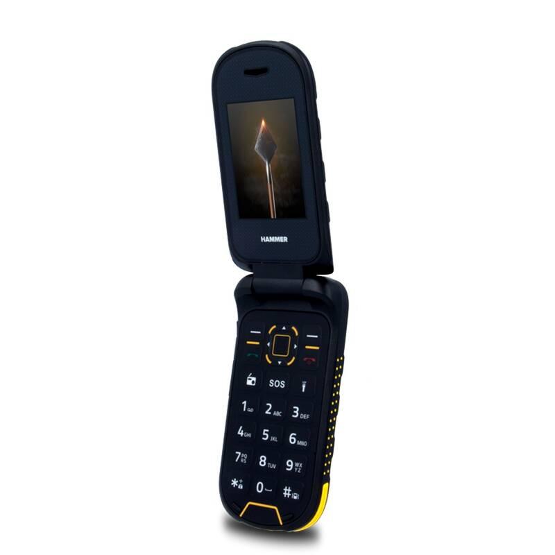 Mobilní telefon myPhone Hammer Bow černý oranžový