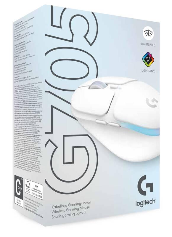 Myš Logitech Gaming G705 Wireless Aurora Collection bílá