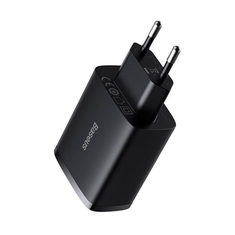 Nabíječka do sítě Baseus 3x USB-A 17 W černá