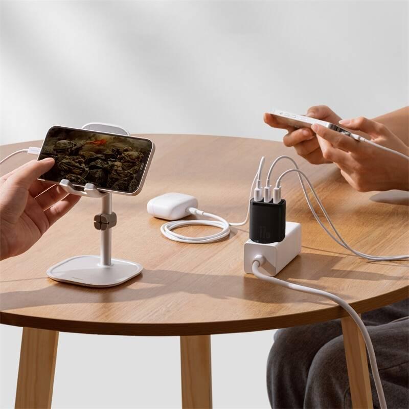 Nabíječka do sítě Baseus 3x USB-A 17 W černá