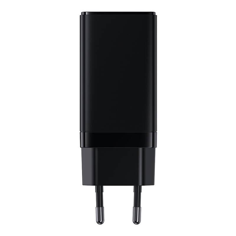 Nabíječka do sítě Baseus GaN3 2x USB-C, 1x USB 65 W kabel USB-C USB-C 100 W, 1 m černá