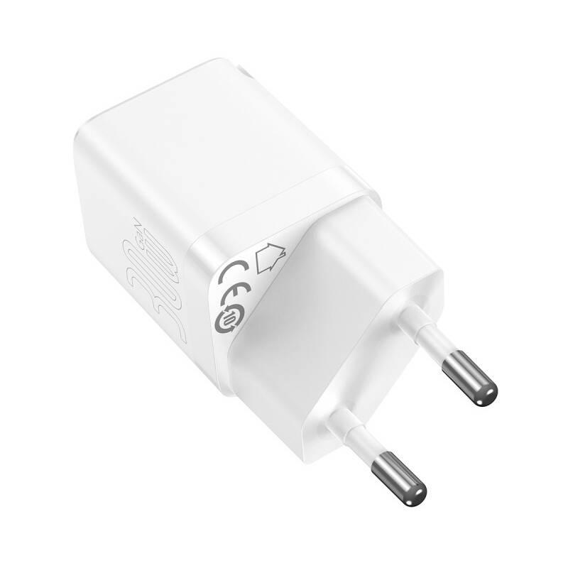 Nabíječka do sítě Baseus GaN3 IC 30 W bílá