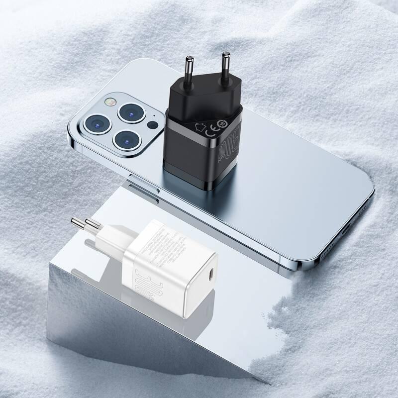 Nabíječka do sítě Baseus GaN3 IC 30 W bílá