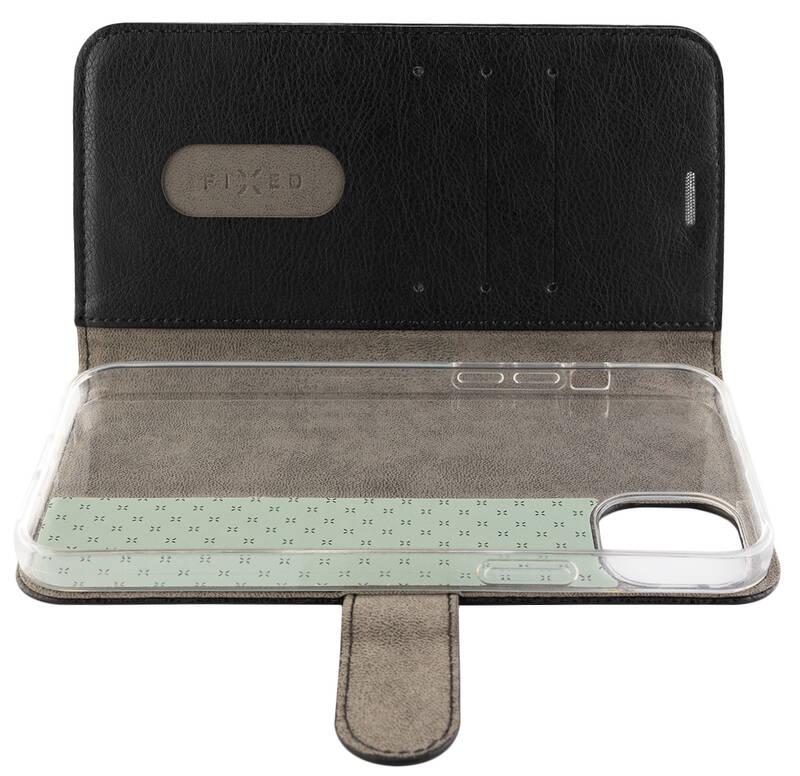 Pouzdro na mobil flipové FIXED Opus na Apple iPhone 14 Plus černé