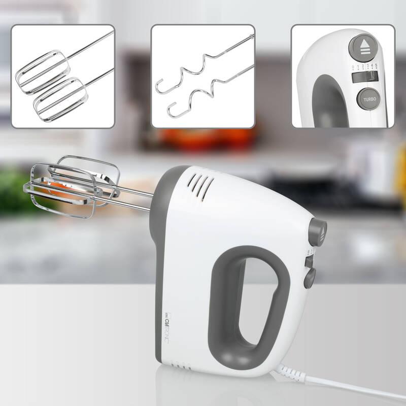 Ruční šlehač Clatronic HM 3775 bílý