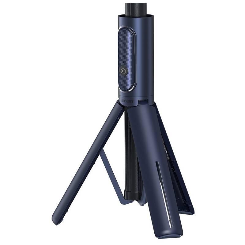 Selfie tyč Baseus cestovní s tripodem - tmavě modrá