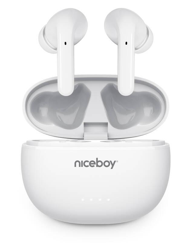 Sluchátka Niceboy HIVE Pins ANC 3 bílá