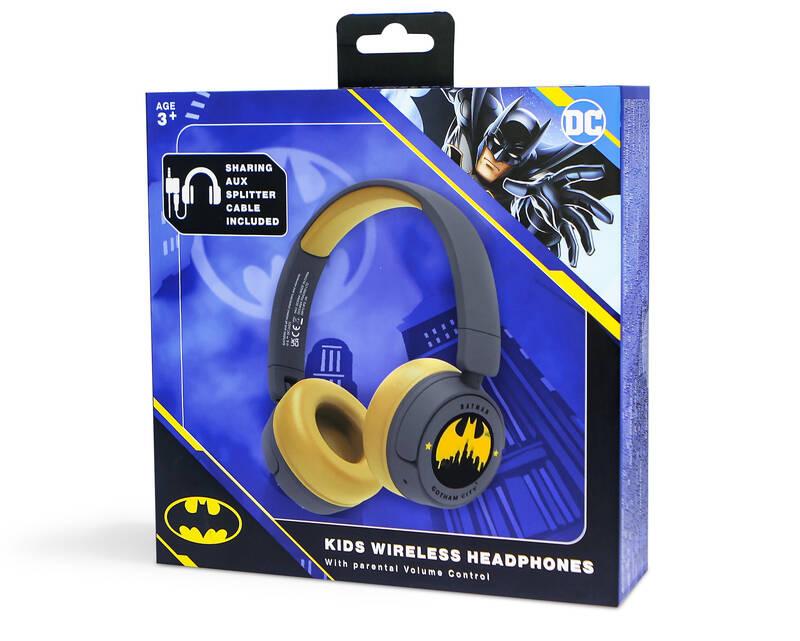 Sluchátka OTL Technologies Batman Gotham City Kids Wireless šedá