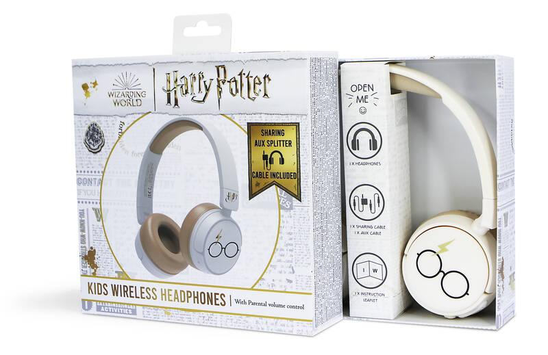 Sluchátka OTL Technologies Harry Potter Kids Wireless Headphones bílá