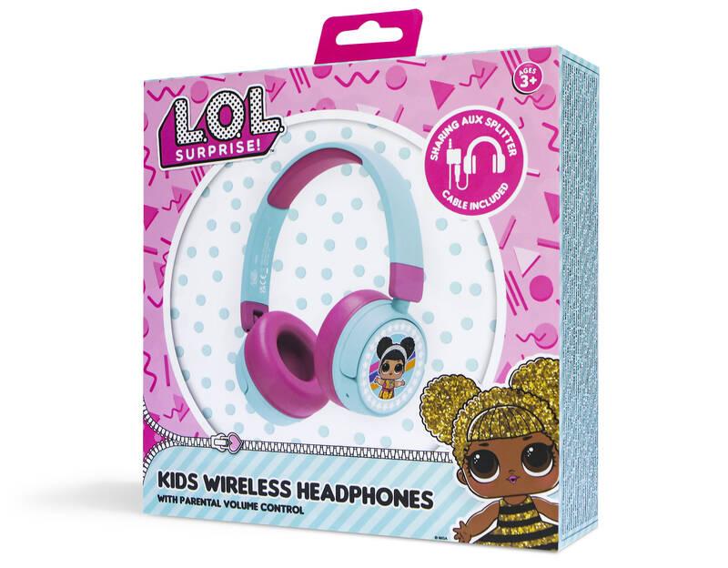 Sluchátka OTL Technologies L.O.L. Surprise! Kids Wireless tyrkysová