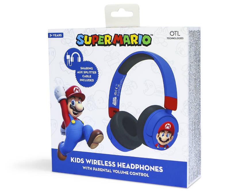 Sluchátka OTL Technologies Super Mario Kids Wireless modrá, Sluchátka, OTL, Technologies, Super, Mario, Kids, Wireless, modrá