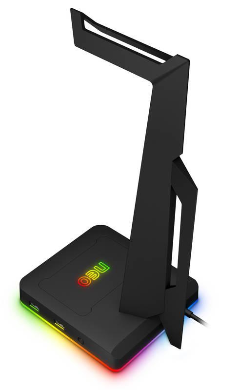 Stojánek Connect IT NEO Stand-It RGB na sluchátka USB hub černý, Stojánek, Connect, IT, NEO, Stand-It, RGB, na, sluchátka, USB, hub, černý