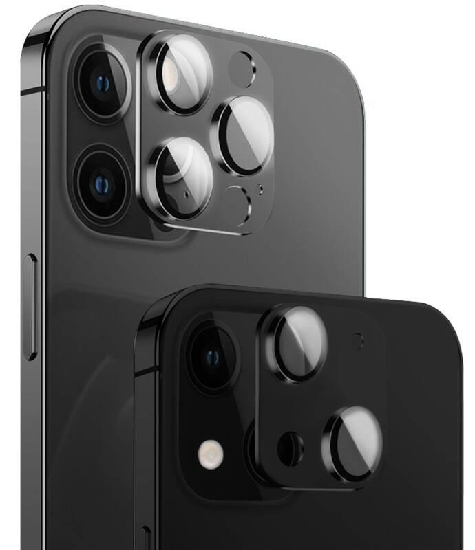 Tvrzené sklo COTEetCI na fotoaparát Apple iPhone 13 iPhone 13 Mini - tmavě modré