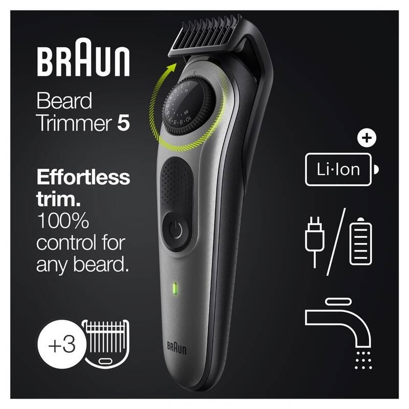 Zastřihovač vousů Braun BT 5365 Metallic Grey