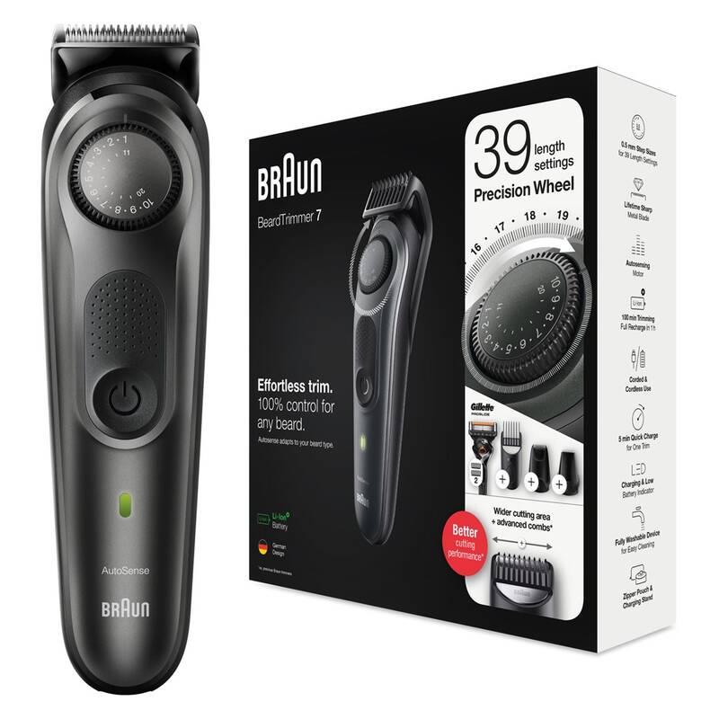 Zastřihovač vousů Braun BT 7340 Metallic Grey