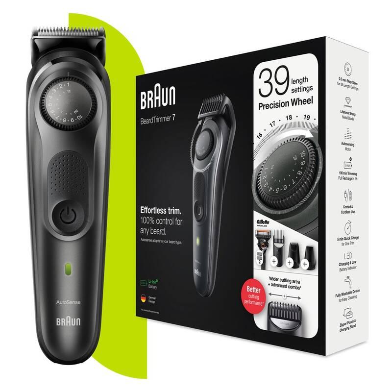 Zastřihovač vousů Braun BT 7340 Metallic Grey