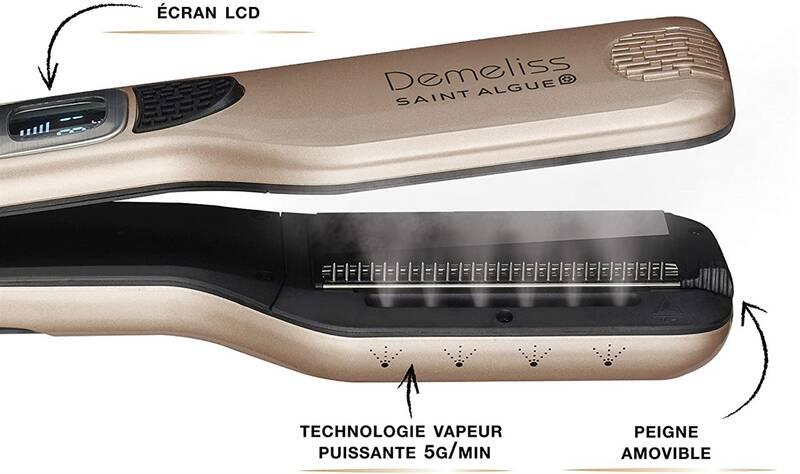 Žehlička na vlasy s párou Demeliss 3918 zlatá, Žehlička, na, vlasy, s, párou, Demeliss, 3918, zlatá